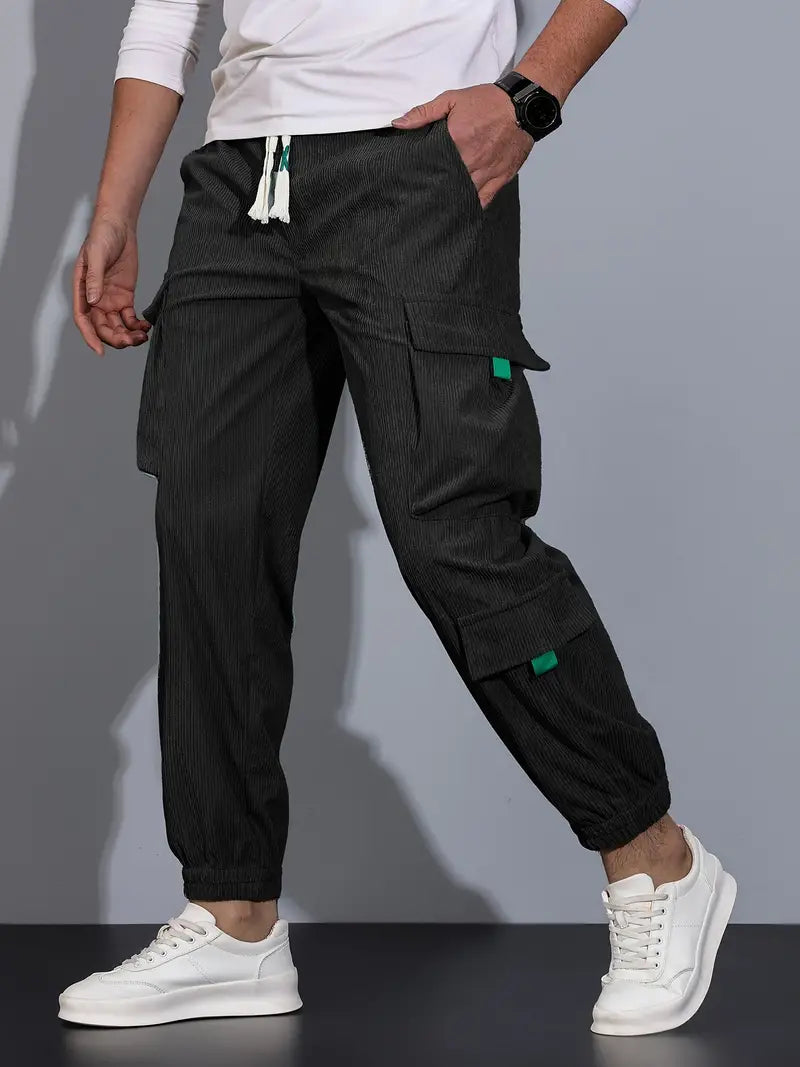 Pantalón Cargo con Corte Slim para Hombres | Ideal para Uso Diario y Salidas Informales