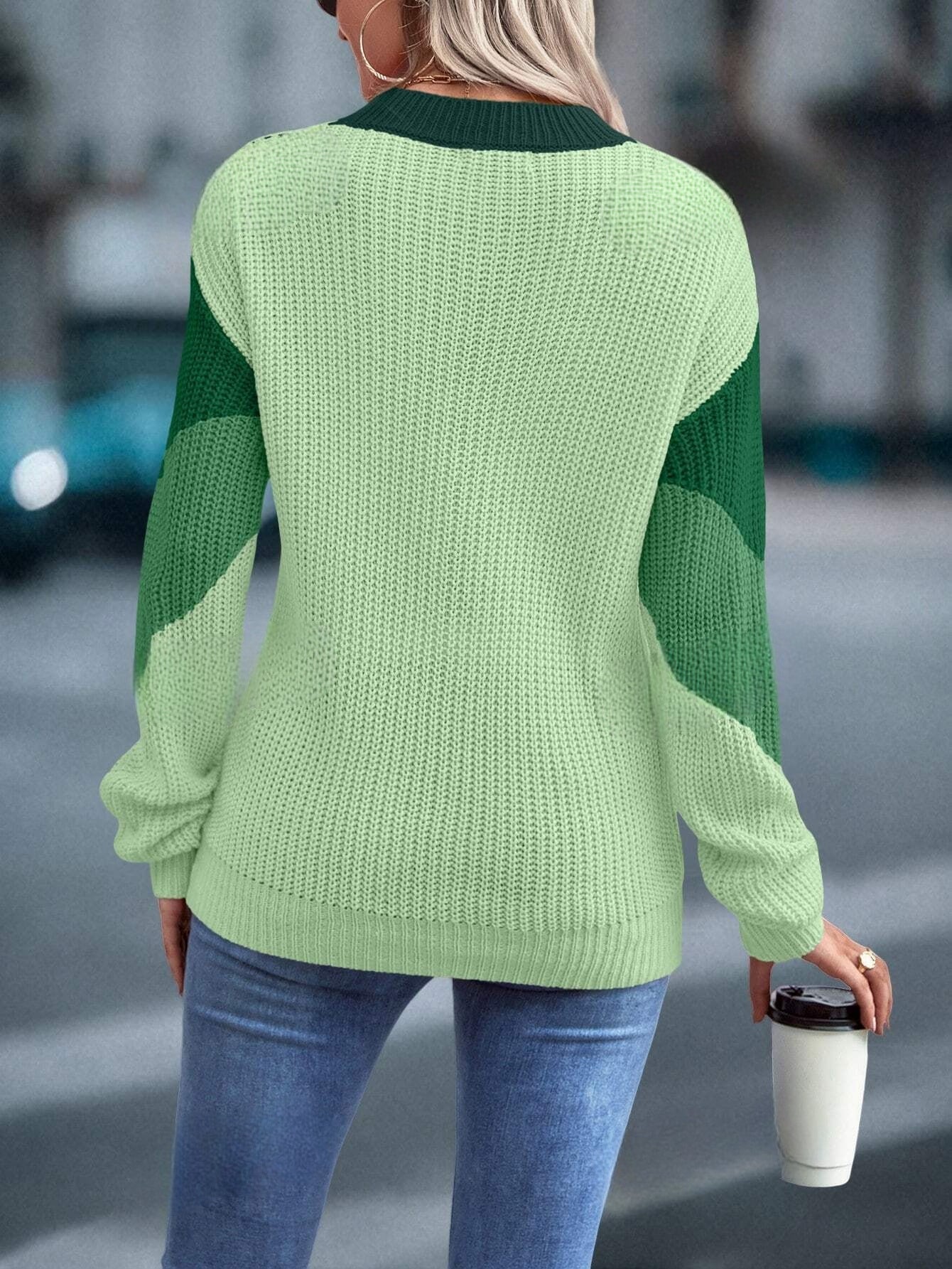 Jersey De Manga Larga En Color Liso Para Mujer | Ideal Para Uso Diario