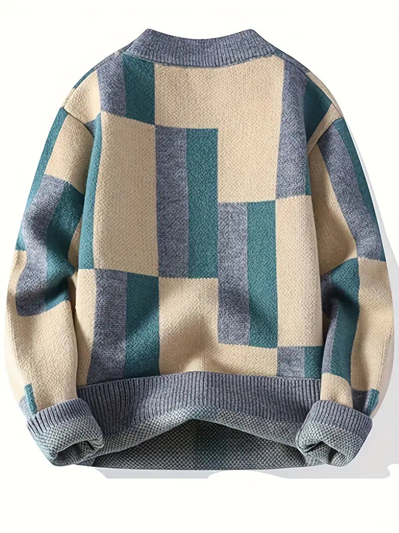 Jersey Con Motivo Geométrico Y Corte Relajado Para Hombre | Ideal Para Uso Diario