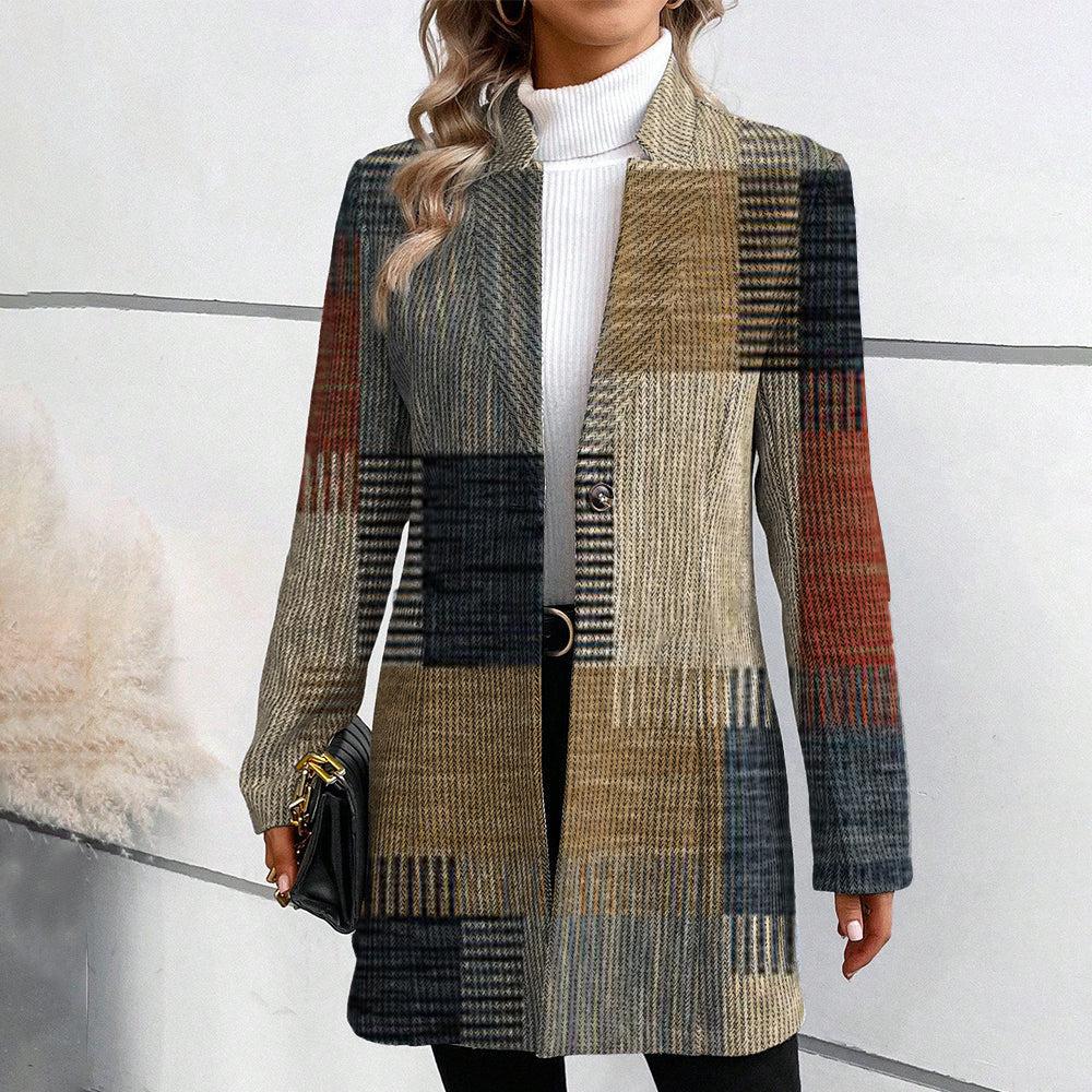 Blazer con Motivo Estructurado para Mujer | Ideal para Uso Diario y Profesional