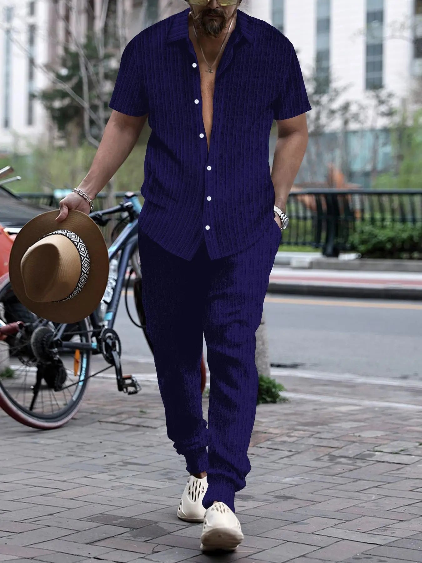 Conjunto Dos Piezas Para Hombre Con Top Y Pantalón | Ideal Para Verano
