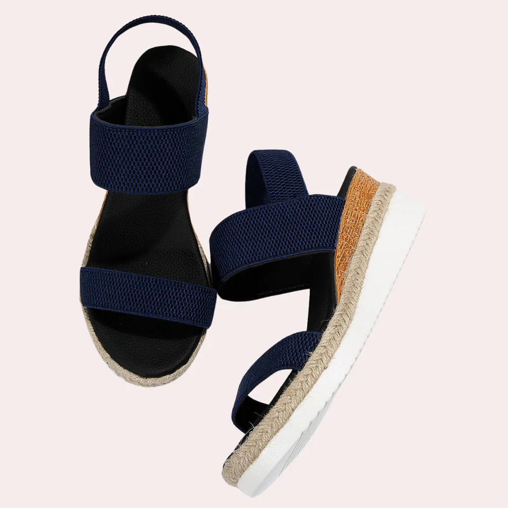 Sandalias Abiertas con Correa Ajustable al Tobillo para Mujer | Ideales para Uso Diario en Verano