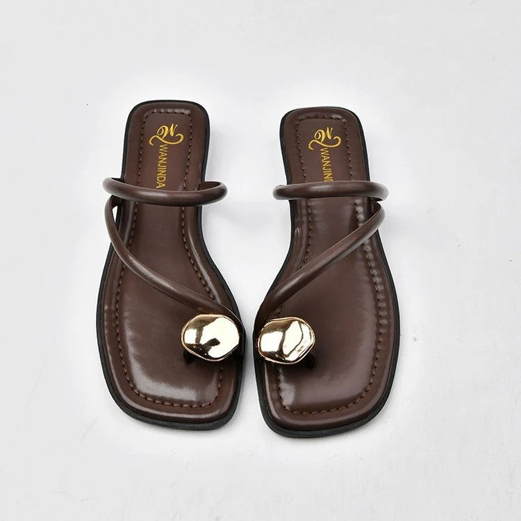 Sandalias Con Correas Múltiples Y Cierre Ajustable Para Mujer | Ideal Para Uso Diario