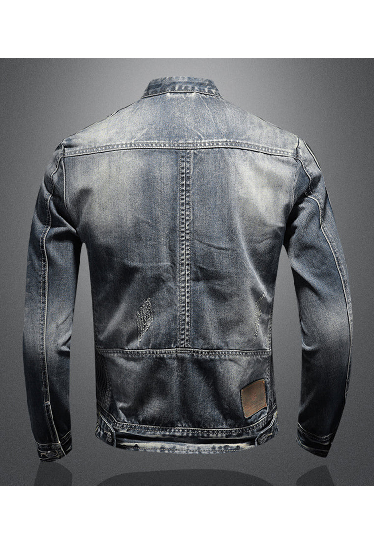 Chaqueta Con Cuello Alto Y Cierre Frontal Para Jóvenes | Ideal Para Primavera