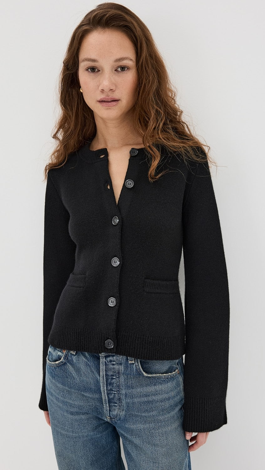 Cárdigan con Cuello Redondo y Mangas Largas para Mujer | Ideal para Uso Diario o Profesional