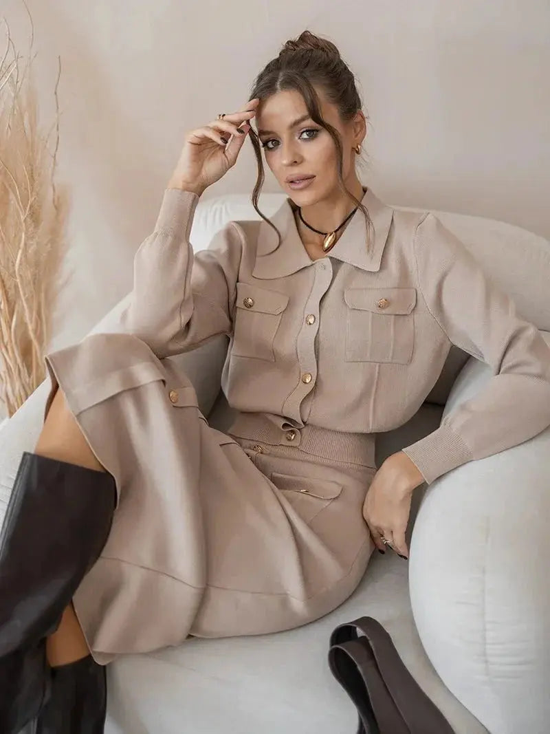 Conjunto De Blazer Y Falda Coordinados | Uso Profesional Y Versátil
