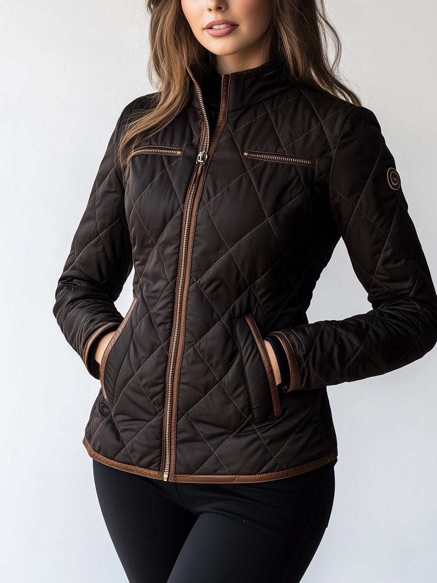 Chaqueta Corta Negra con Cierre Frontal para Mujer | Ideal para Uso Diario o Profesional