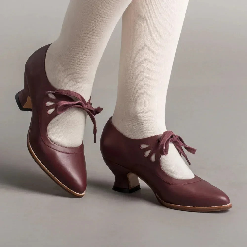 Escarpines Con Lacets Y Tacón Bajo Para Mujer | Ideal Para Uso Diario Y Ocasiones Formales