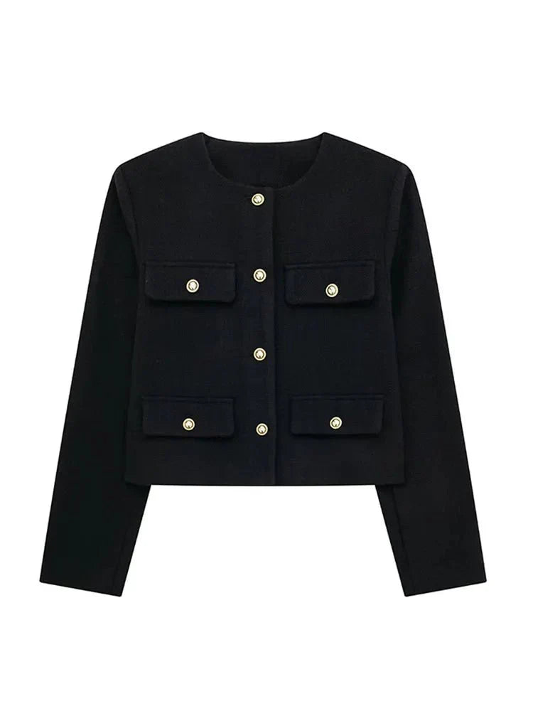 Blazer con Corte Ajustado y Motivo Estructurado para Personas Adultas | Ideal para Uso Profesional y Formal