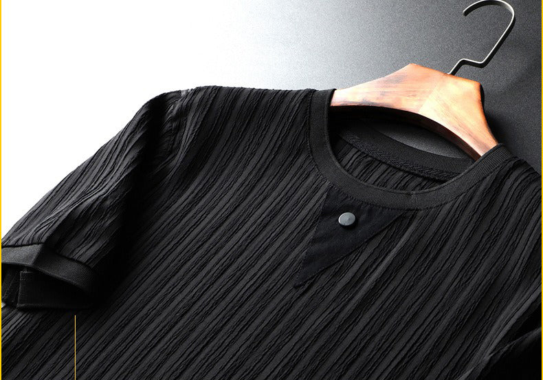 Conjunto Dos Piezas Para Hombre Con Camisa De Manga Corta Y Pantalón | Ideal Para Verano