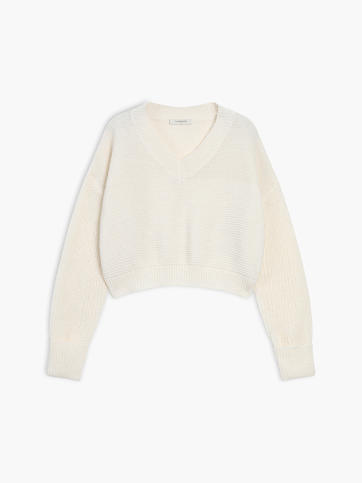 Jersey De Manga Larga Con Cuello En V Y Diseño Liso Para Mujer | Ideal Para Uso Diario