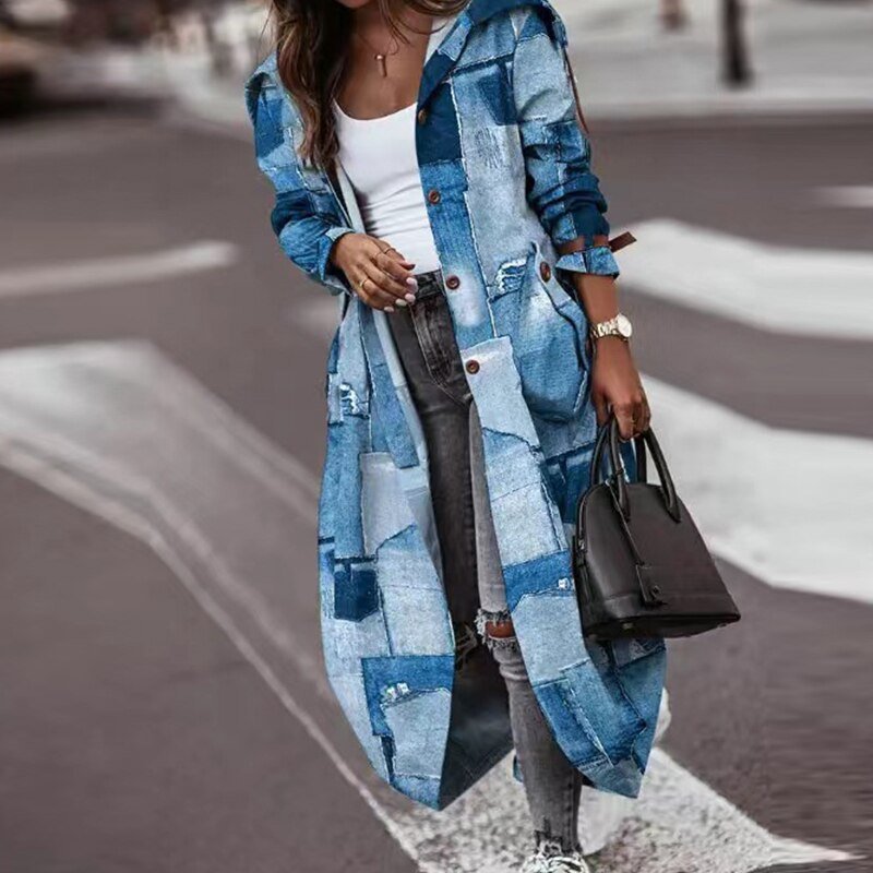 Trench Largo De Corte Recto Para Mujer | Ideal Para Salidas Diarias Y Actividades Al Aire Libre