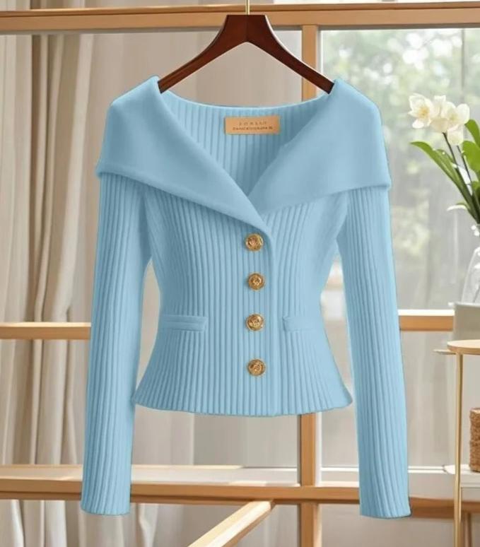 Jersey De Manga Larga Con Cuello En V Para Mujer | Ideal Para Uso Diario O Profesional