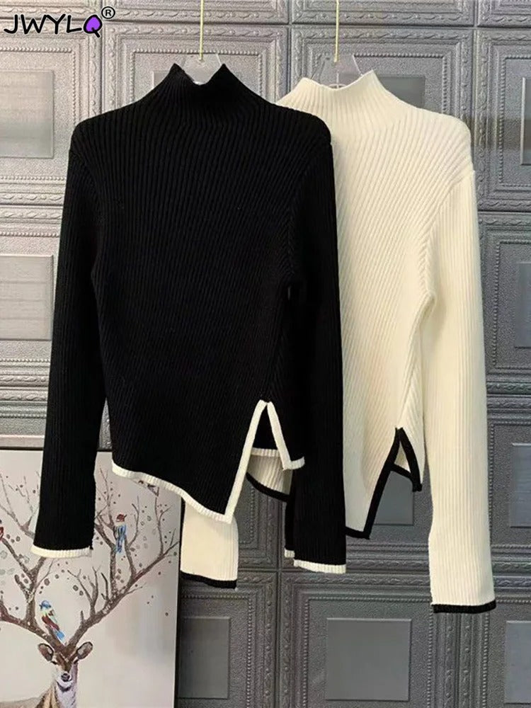 Jersey De Cuello Alto Con Corte Clásico Para Mujer | Ideal Para Uso Diario