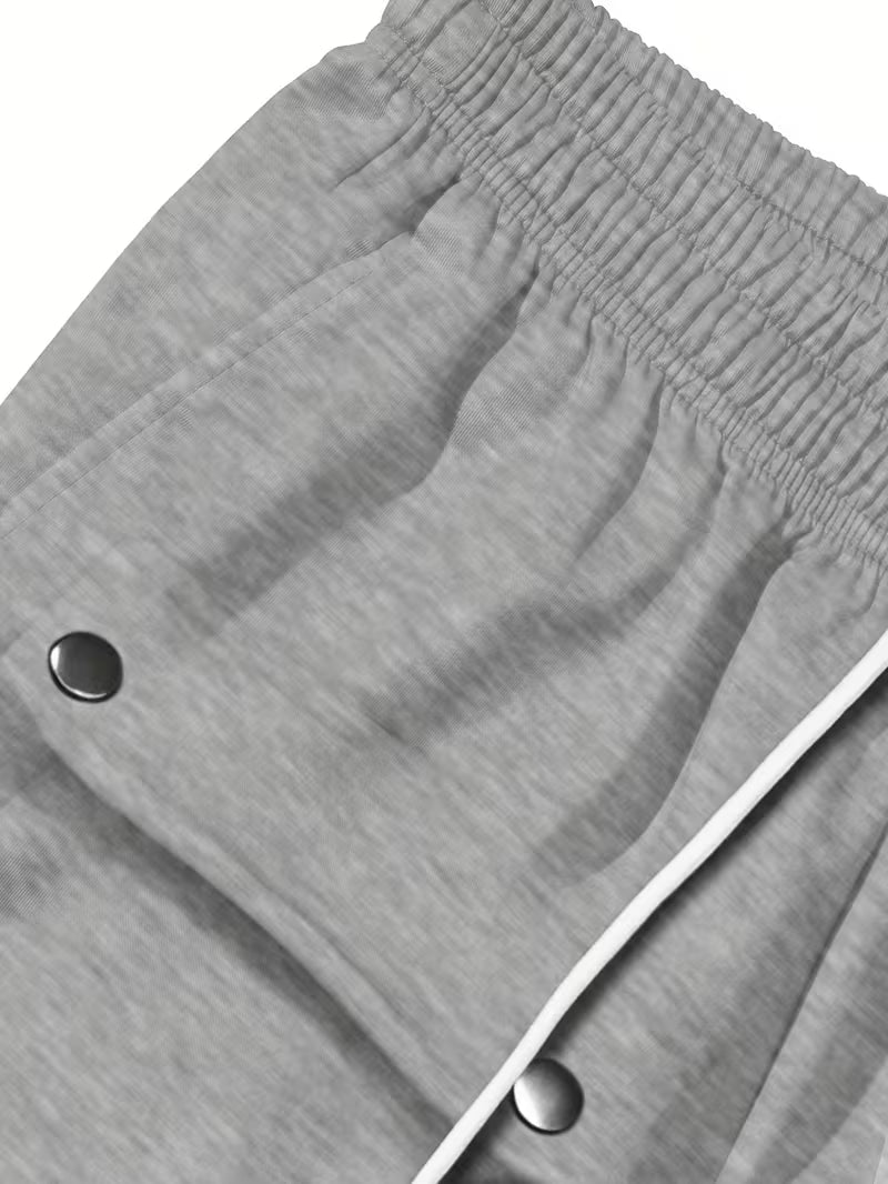 Pantalón Jogger Cargo con Cintura Elástica y Bolsillos Laterales para Hombre | Ideal para Uso Diario