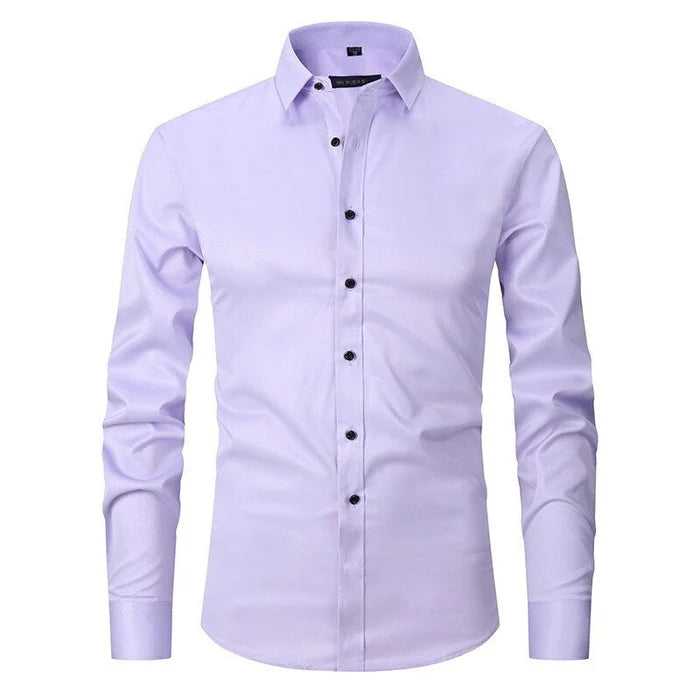 Camisa de Corte Versátil con Finition sin Pliegues para Hombre | Ideal para Uso Diario y Todas las Temporadas
