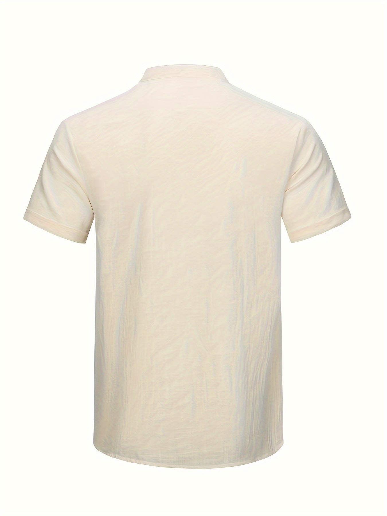 Camisa de Manga Larga con Cuello Alto para Hombre | Ideal para Uso Diario y Ocasiones Informales