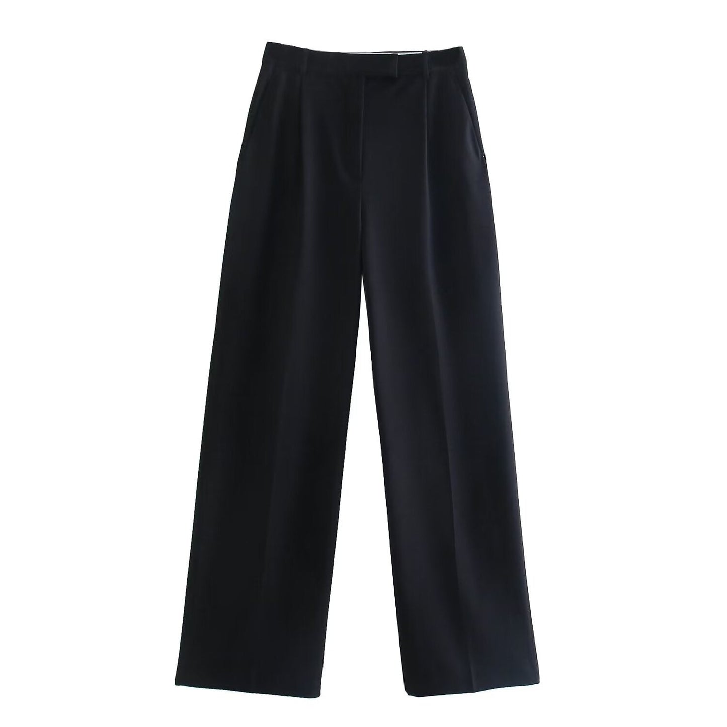 Pantalón de Pierna Ancha de Talle Medio para Mujer | Ideal para Uso Diario y Profesional