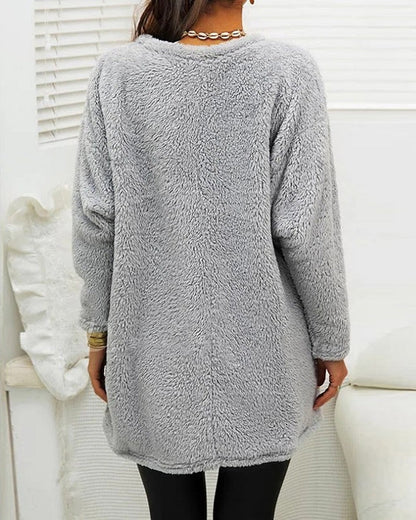 Jersey de Invierno con Cuello Redondo para Mujer | Ideal para Días Fríos