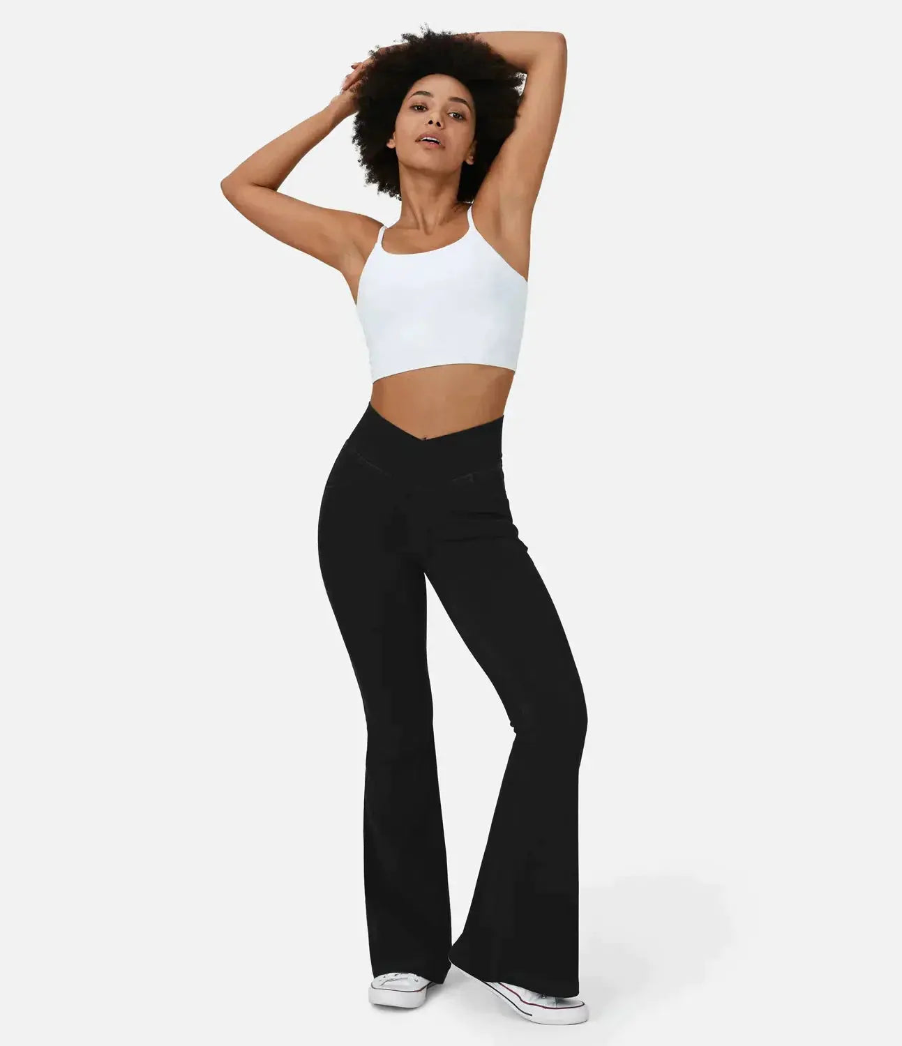 Pantalón Flare Con Cintura Alta Para Mujer | Ideal Para Uso Diario