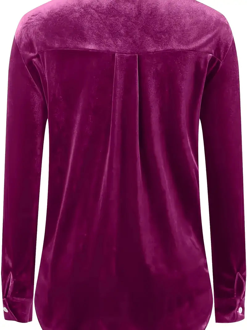 Camisa De Corte Relajado Con Cuello Clásico Para Mujer | Ideal Para Uso Diario