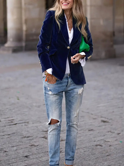 Blazer con Corte Ajustado para Mujer | Ideal para Uso Diario y Profesional