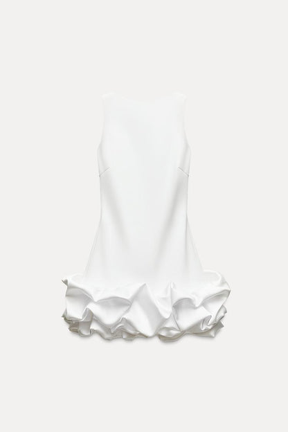 Vestido Corto Con Falda De Volantes Y Corte Ajustado Para Mujer | Ideal Para Eventos Y Ocasiones Nocturnas