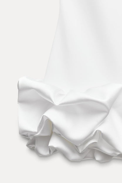 Vestido Corto Con Falda De Volantes Y Corte Ajustado Para Mujer | Ideal Para Eventos Y Ocasiones Nocturnas