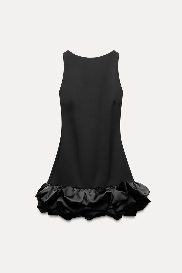 Vestido Corto Con Falda De Volantes Y Corte Ajustado Para Mujer | Ideal Para Eventos Y Ocasiones Nocturnas