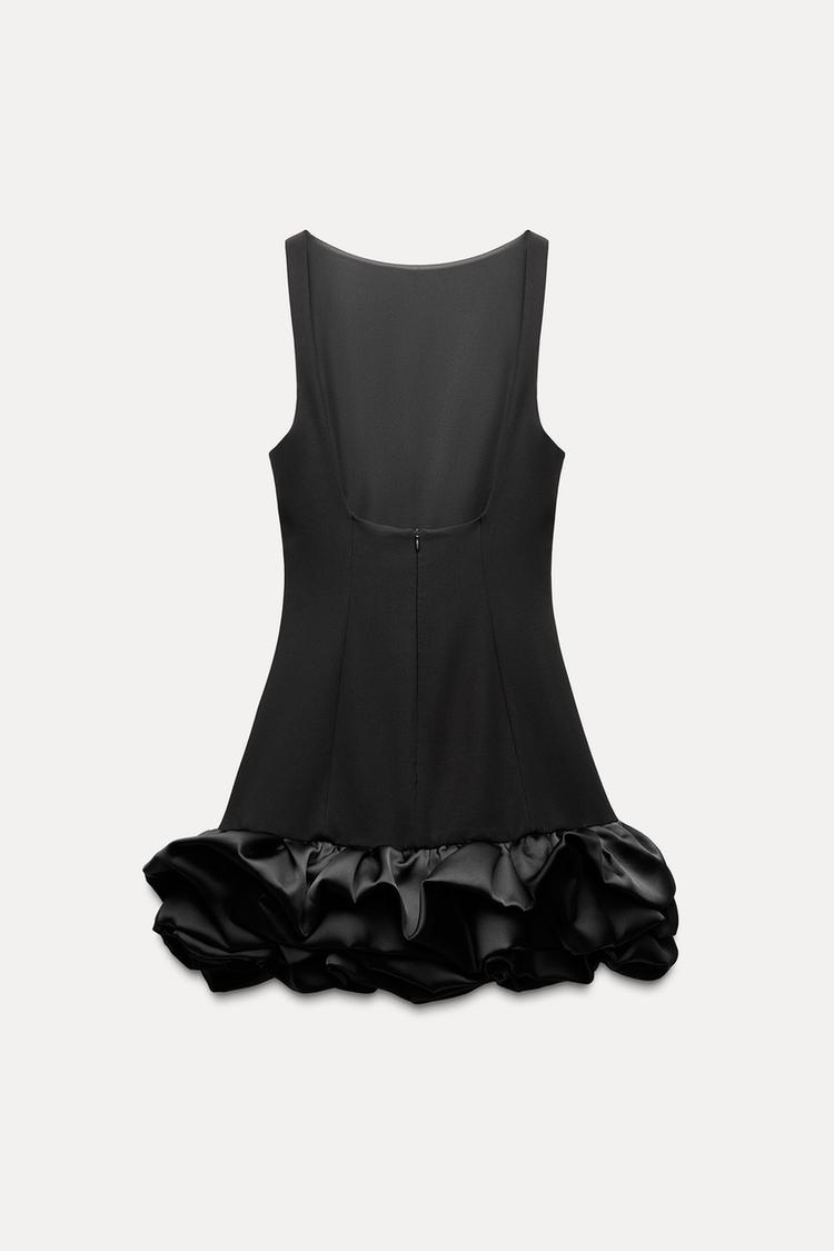 Vestido Corto Con Falda De Volantes Y Corte Ajustado Para Mujer | Ideal Para Eventos Y Ocasiones Nocturnas