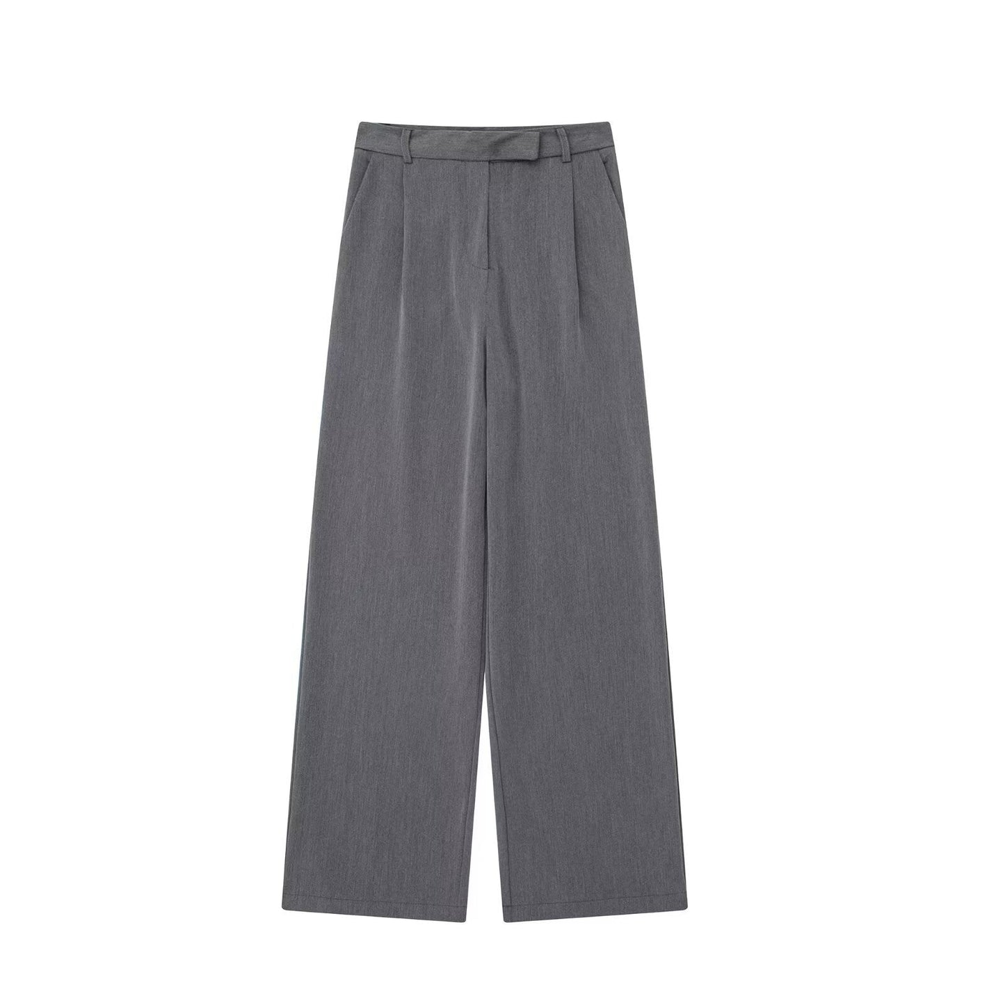 Pantalón de Pierna Ancha de Talle Medio para Mujer | Ideal para Uso Diario y Profesional