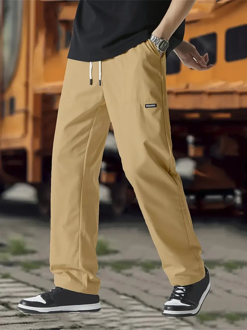 Pantalón Para Hombre Con Corte Holgado Y Cintura Ajustable | Ideal Para Uso Diario Y Actividades Informales