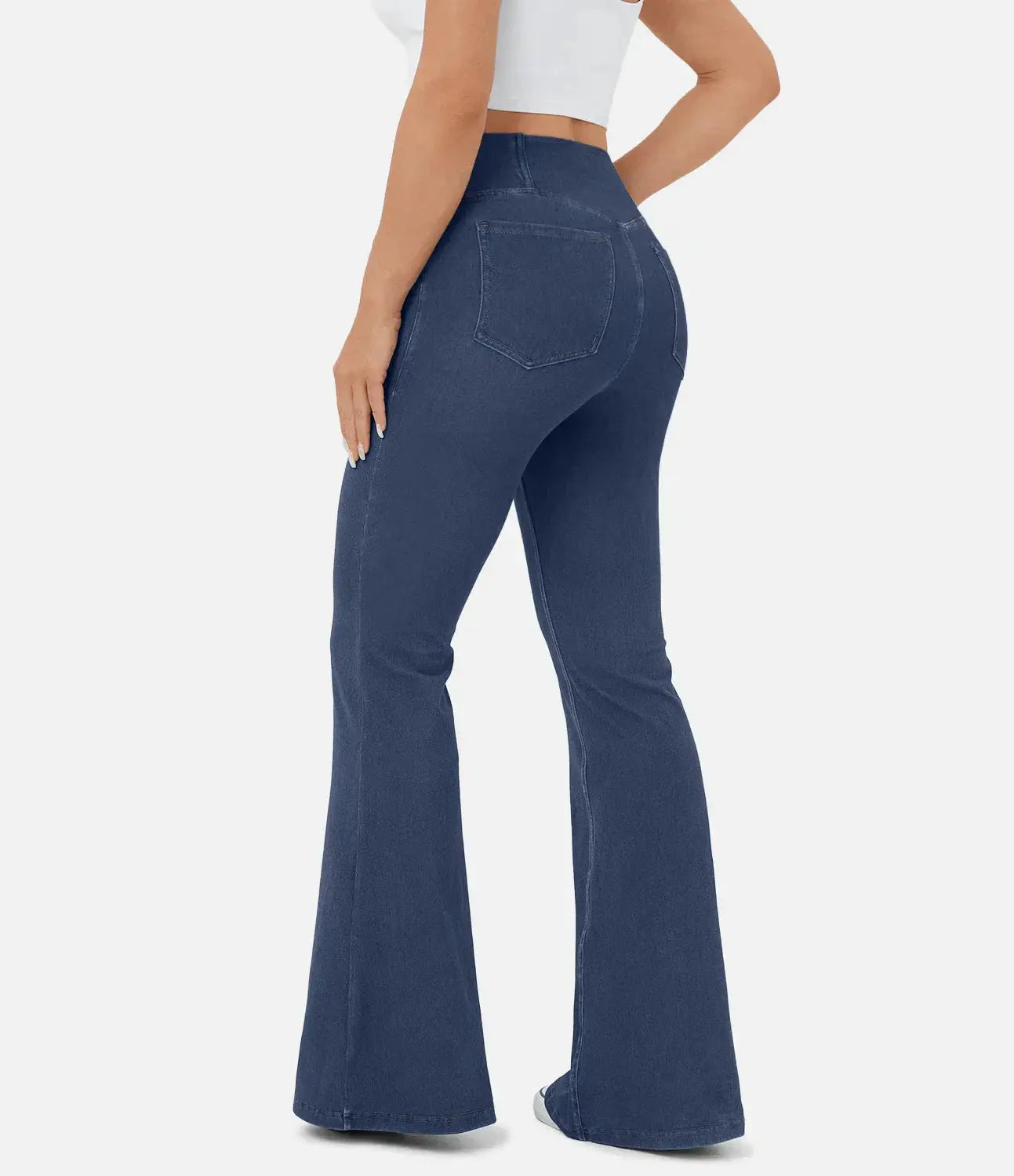 Pantalón Flare Con Cintura Alta Para Mujer | Ideal Para Uso Diario