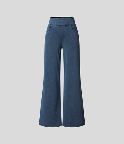 Pantalón de Talle Alto con Corte Elástico para Mujer | Ideal para Uso Diario y Profesional