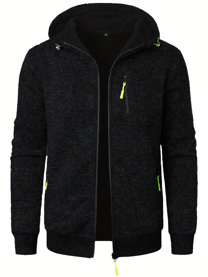 Chaqueta con Capucha y Cierre de Cremallera para Hombre | Ideal para Uso Diario