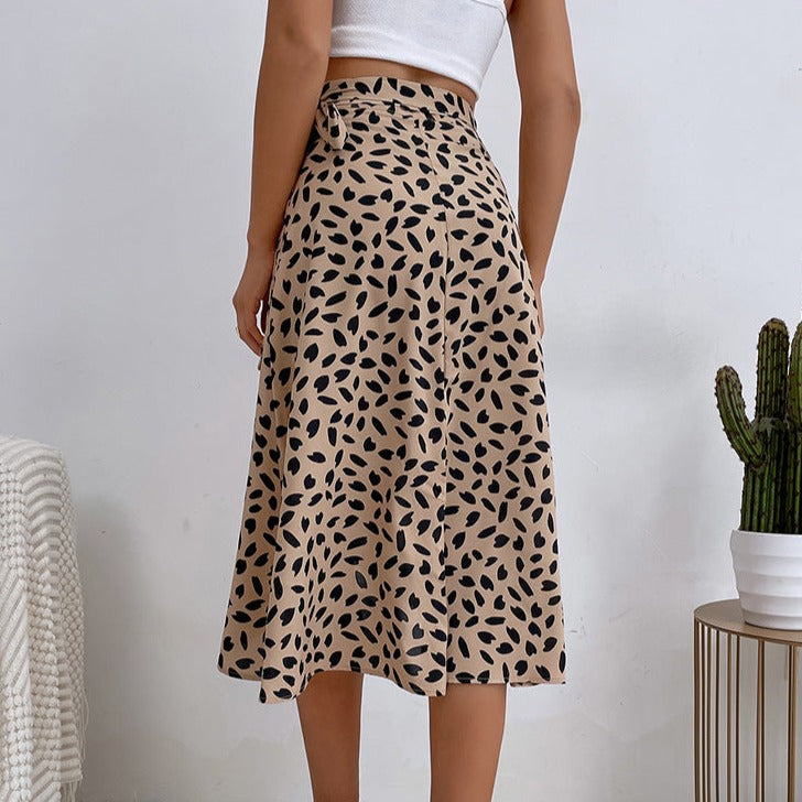 Falda Mi-Larga de Talle Alto con Volantes y Oversize para Mujer | Ideal para Uso Diario o Eventos Planificados