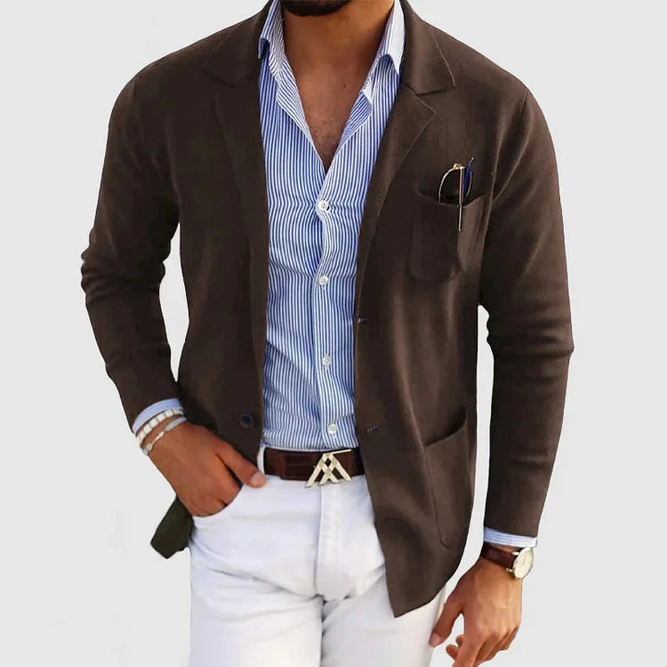 Blazer Con Corte Estructurado Para Hombre | Ideal Para Ocasiones Formales Y Profesionales