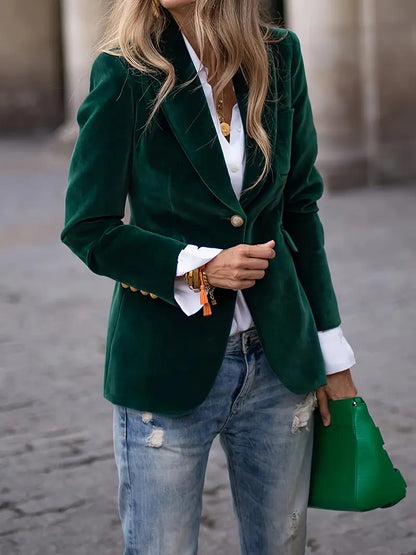 Blazer con Corte Ajustado para Mujer | Ideal para Uso Diario y Profesional