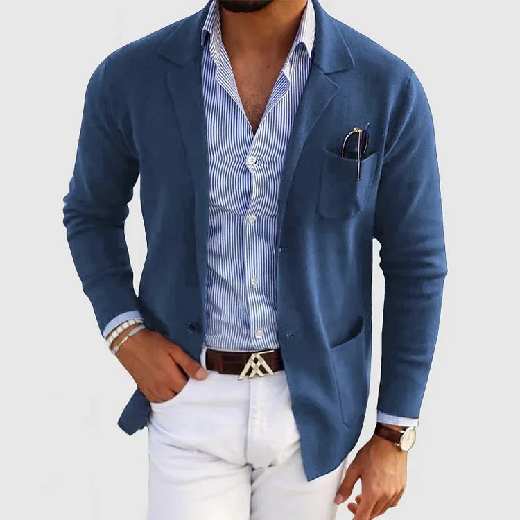 Blazer Con Corte Estructurado Para Hombre | Ideal Para Ocasiones Formales Y Profesionales