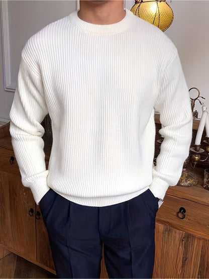 Jersey de Punto para Hombre con Diseño Trenzado | Ideal para Uso Diario
