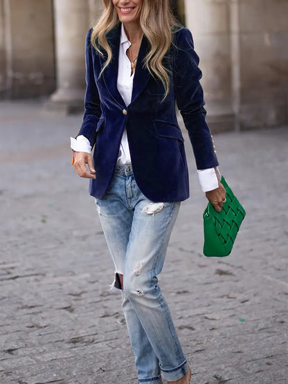 Blazer con Corte Ajustado para Mujer | Ideal para Uso Diario y Profesional