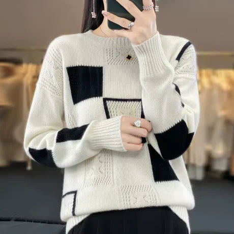 Jersey Con Motivos Geométricos Y Corte Recto Para Adultos | Ideal Para Uso Diario Informal
