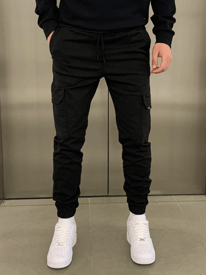 Pantalón Jogger Cargo con Corte Entallado y Cintura Elástica para Hombre | Ideal para Uso Diario