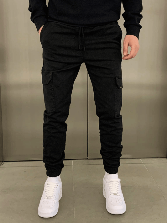 Pantalón Jogger Cargo con Corte Entallado y Cintura Elástica para Hombre | Ideal para Uso Diario