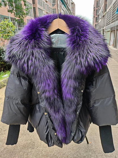 Abrigo Acolchado con Cuello Amplio para Mujer | Ideal para Invierno