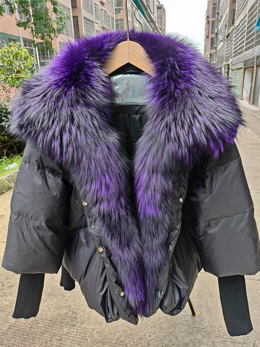 Abrigo Acolchado con Cuello Amplio para Mujer | Ideal para Invierno