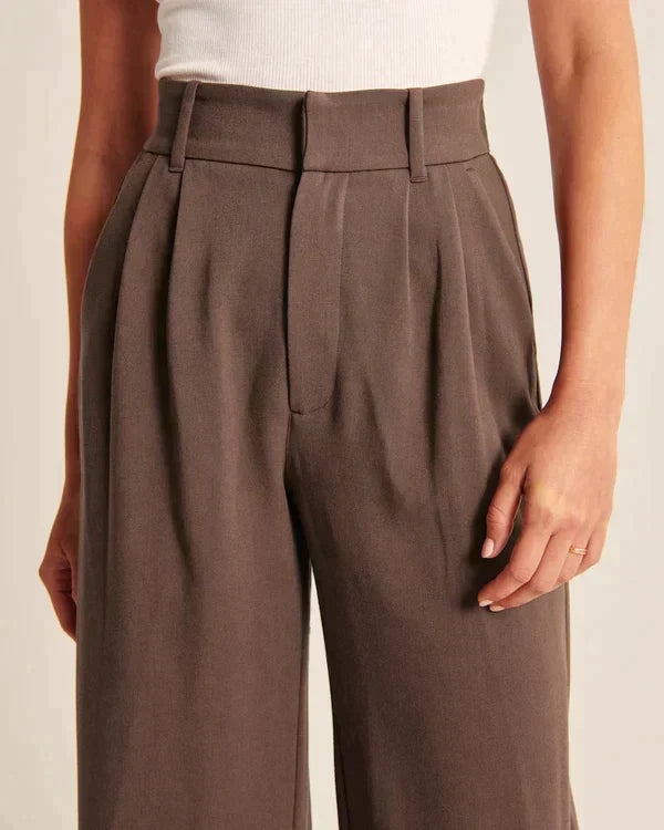 Pantalón Evasado Con Corte Ajustado En Cadera Para Mujer | Ideal Para Uso Diario Y Salidas