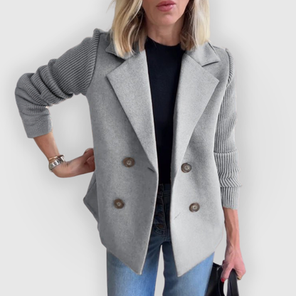 Blazer para Mujer con Corte Ajustado y Mangas Largas de Punto | Ideal para Uso Profesional y Diario
