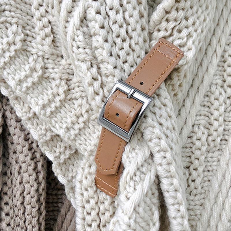 Chal Triangular con Cierre Ajustable para Mujer | Ideal para Invierno