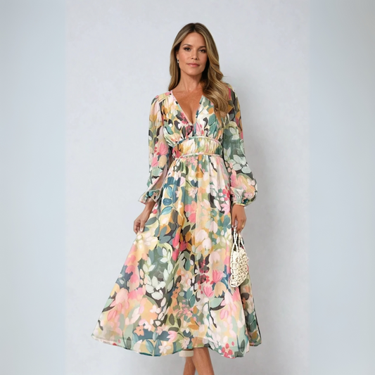 Vestido Largo Con Corte Fluido Para Mujer | Ideal Para Verano Y Salidas Informales